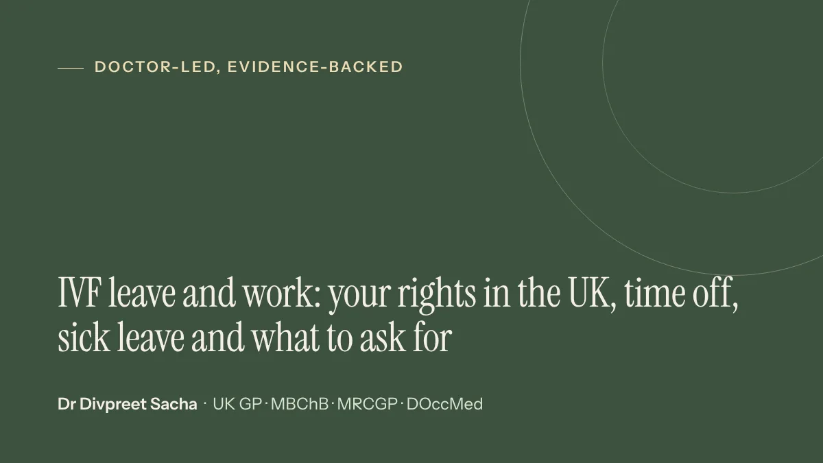IVF leave and work: your rights in the UK